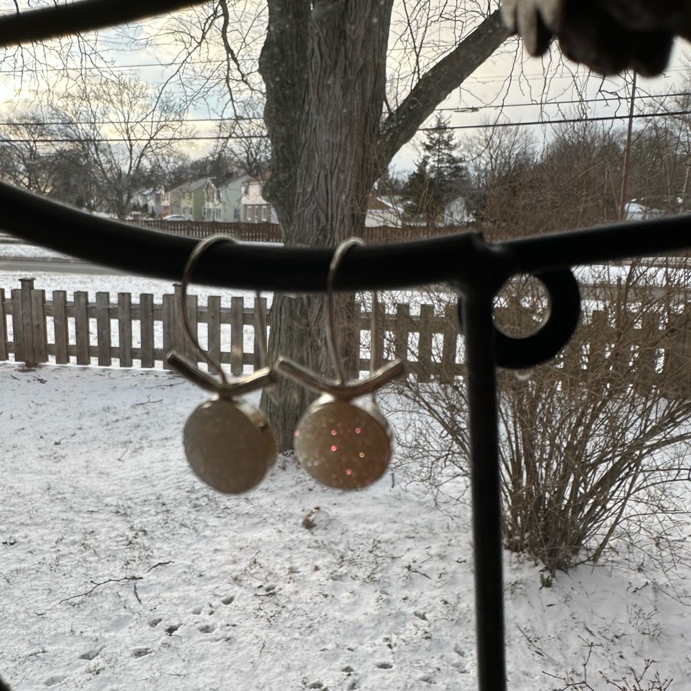 Druzy silver handcrafted earrings